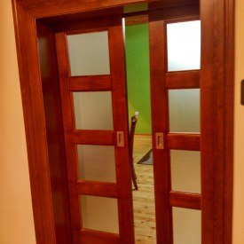 Interiérové dvere dvojkrídlové posuvné