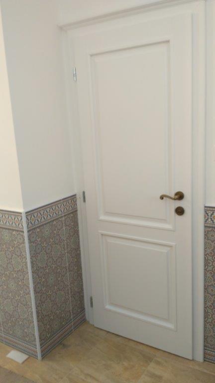 Interiérové dvere so zárubňou smrekové biele